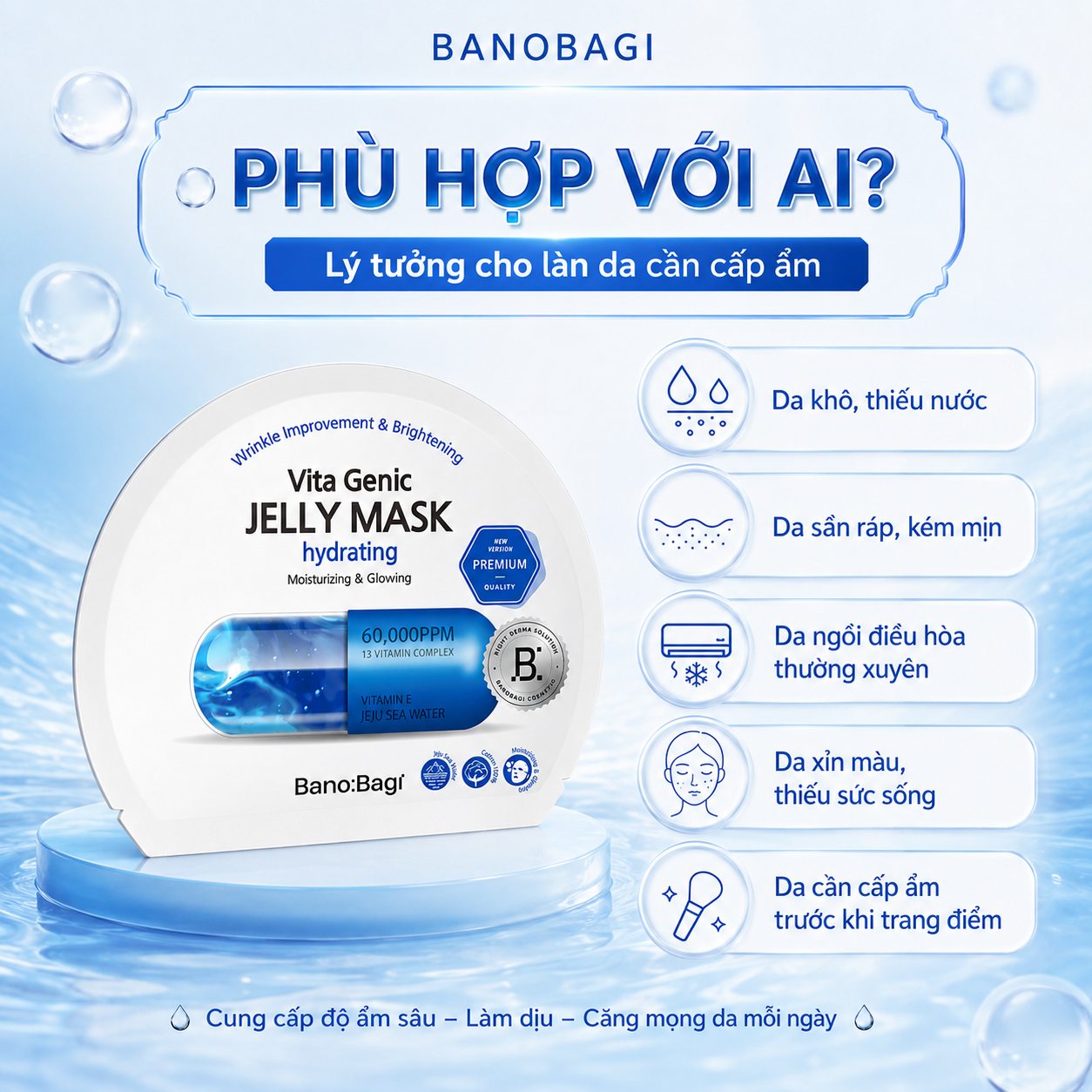 Mặt nạ giấy cấp ẩm chuyên sâu Banobagi Vita Genic Jelly Hydrating 4