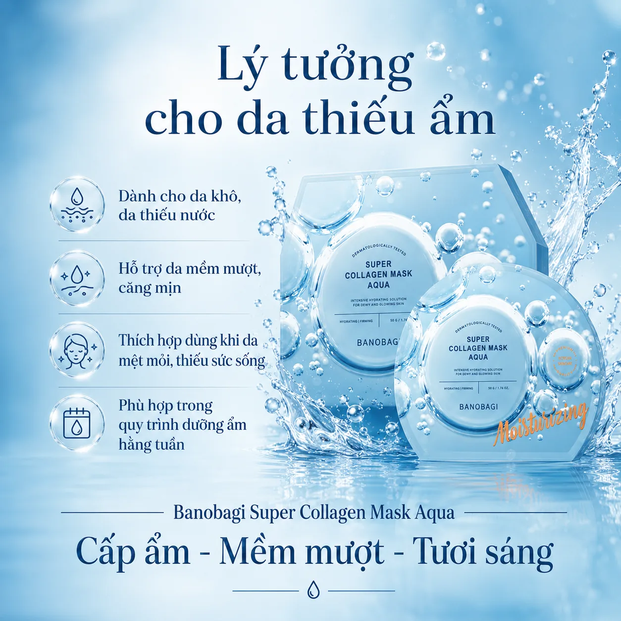 Mặt nạ Collagen cấp nước chuyên sâu Banobagi Super Collagen Aqua 5