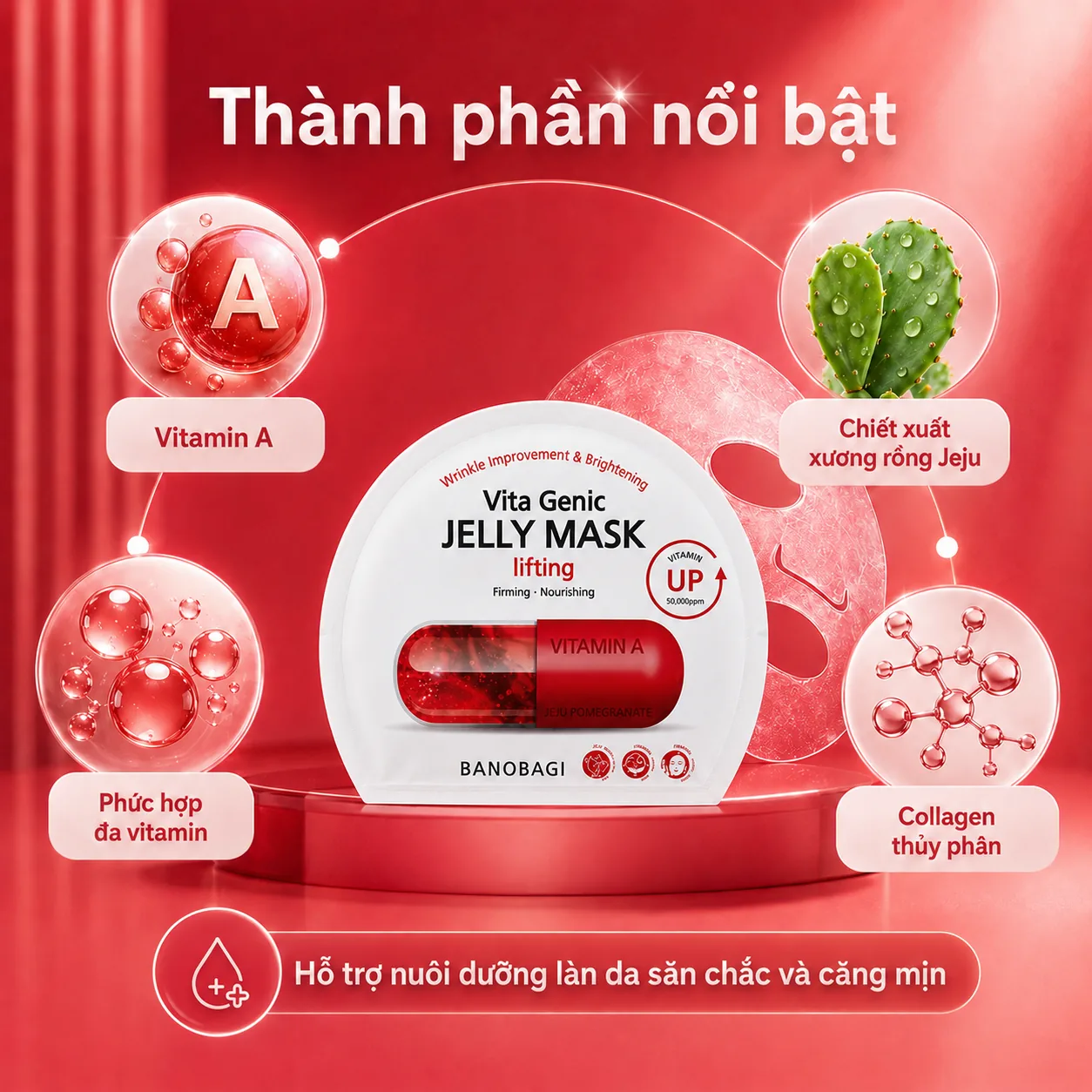 Mặt nạ giấy nâng cơ Banobagi Vita Genic Jelly Lifting 4