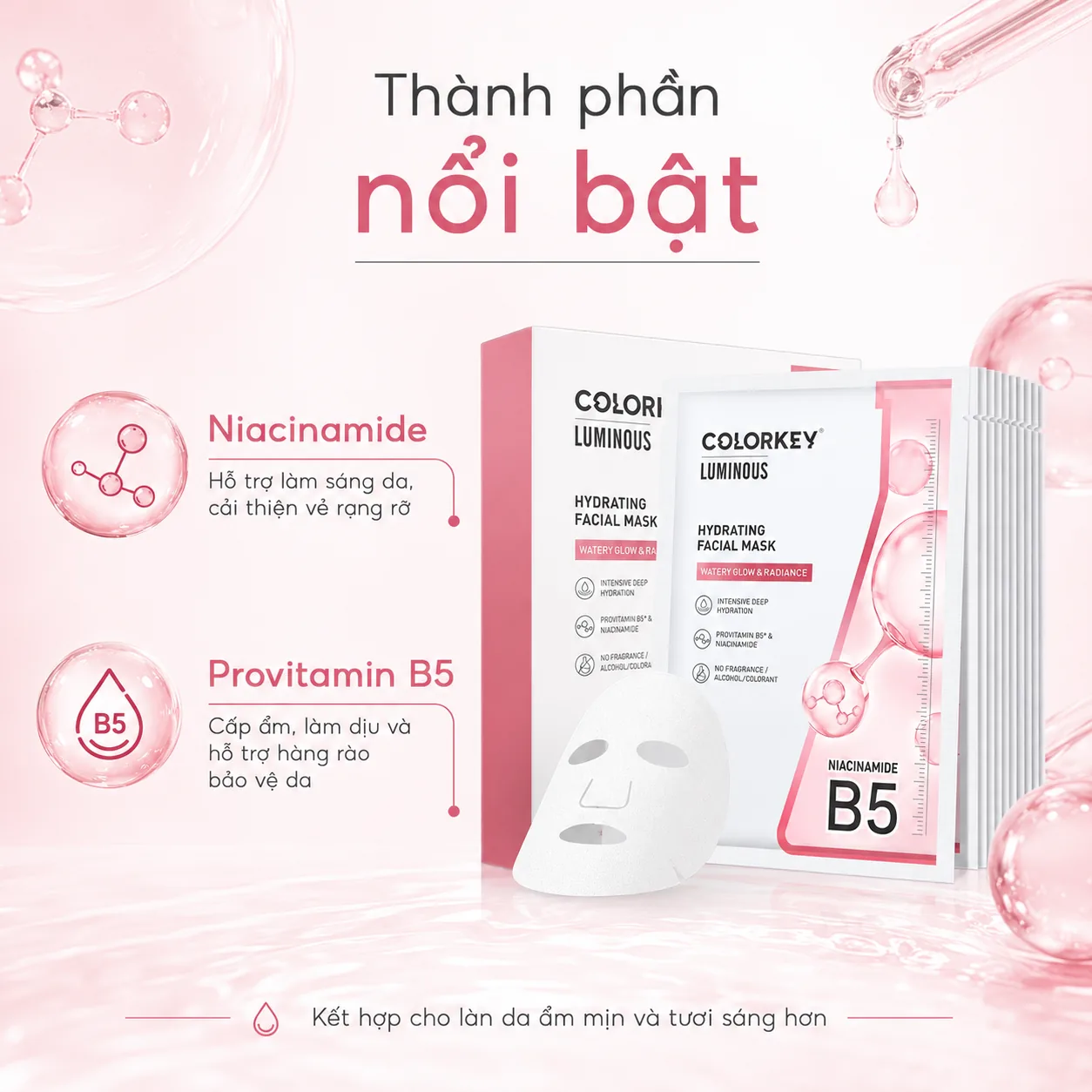 Mặt nạ Colorkey Hydrating Facial Mask 25ml x 10 miếng 3