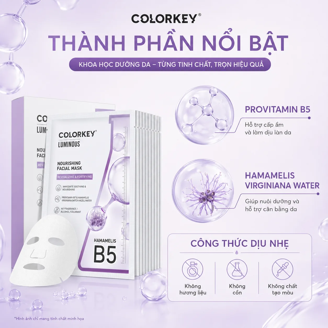 Mặt nạ Colorkey Nourishing Facial Mask 25ml x 10 miếng 3