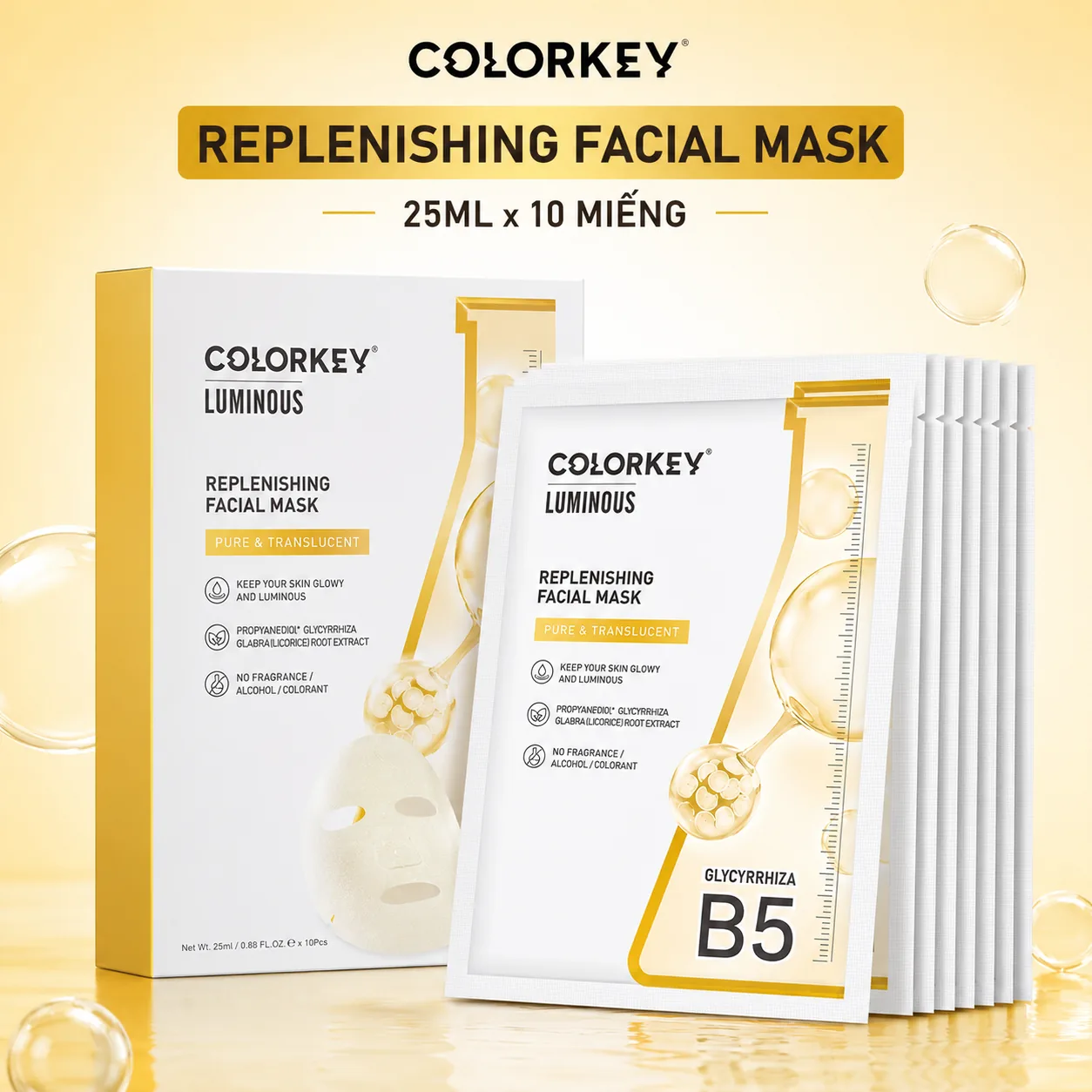 Mặt nạ Colorkey Replenishing Facial Mask 25ml x 10 miếng