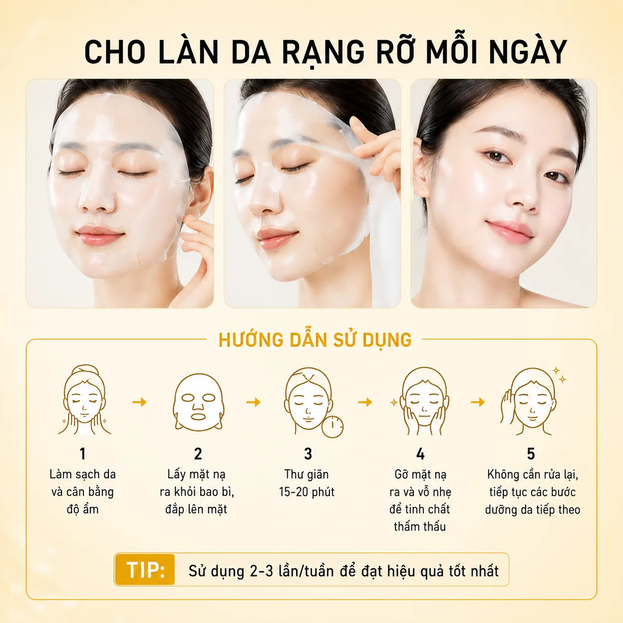 Mặt nạ Colorkey Replenishing Facial Mask 25ml x 10 miếng 5