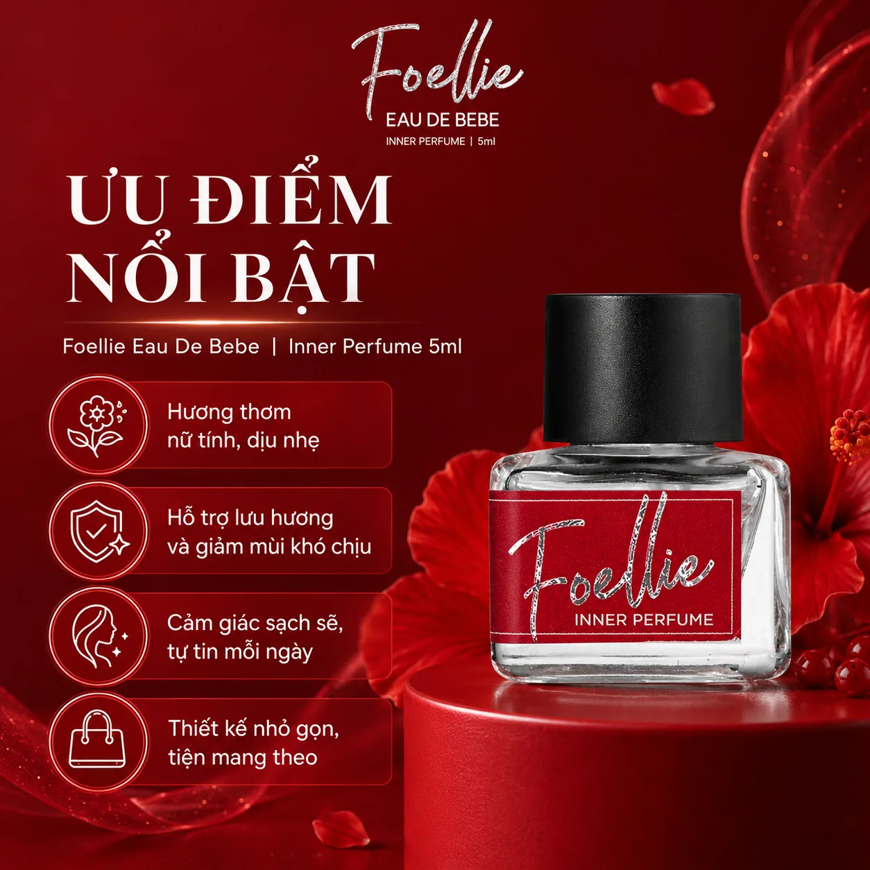 Nước hoa vùng kín Foellie Eau De Bebe 5ml 2