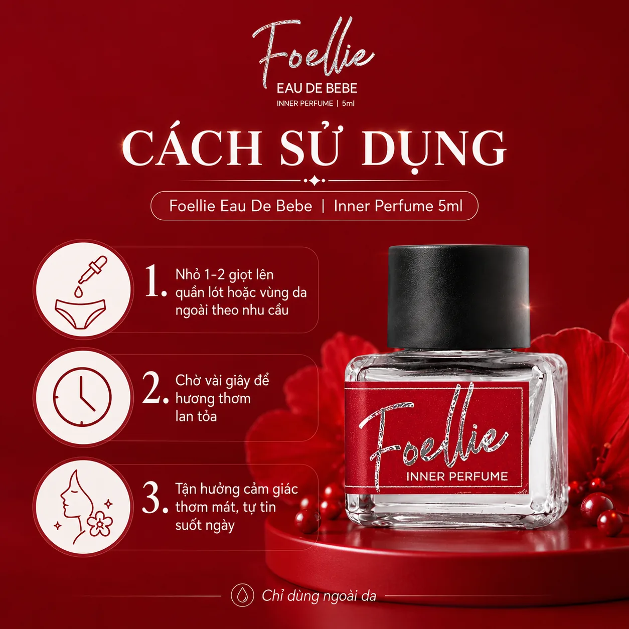 Nước hoa vùng kín Foellie Eau De Bebe 5ml 4