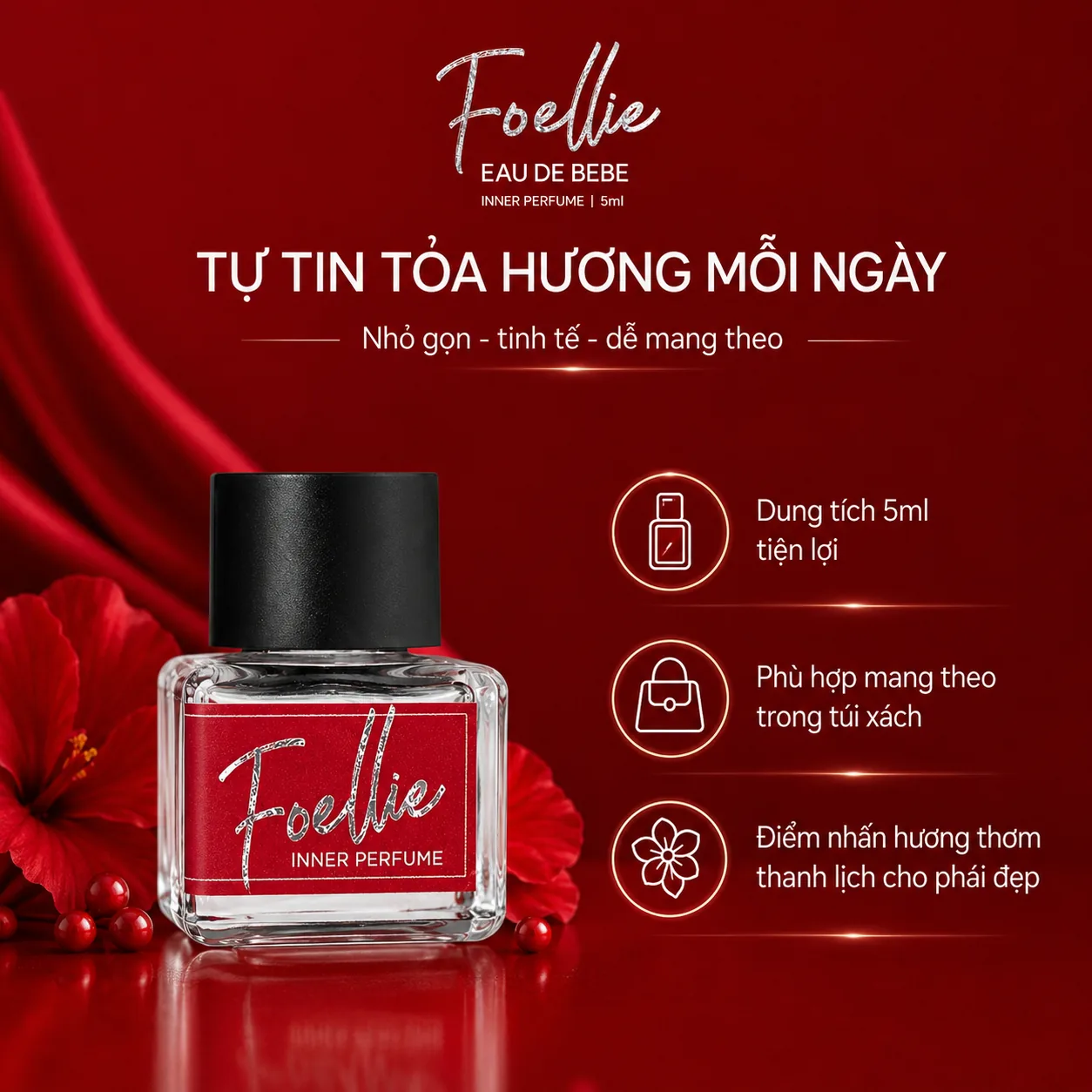 Nước hoa vùng kín Foellie Eau De Bebe 5ml 5