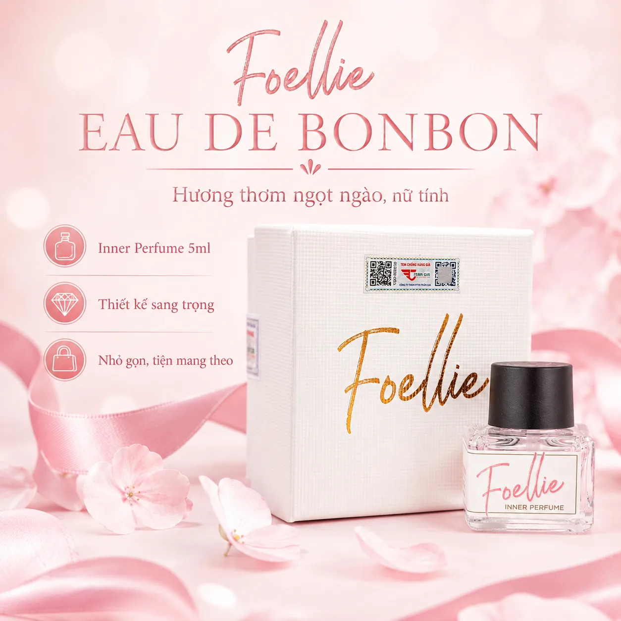 Nước hoa vùng kín Foellie Eau De Bonbon 5ml 2