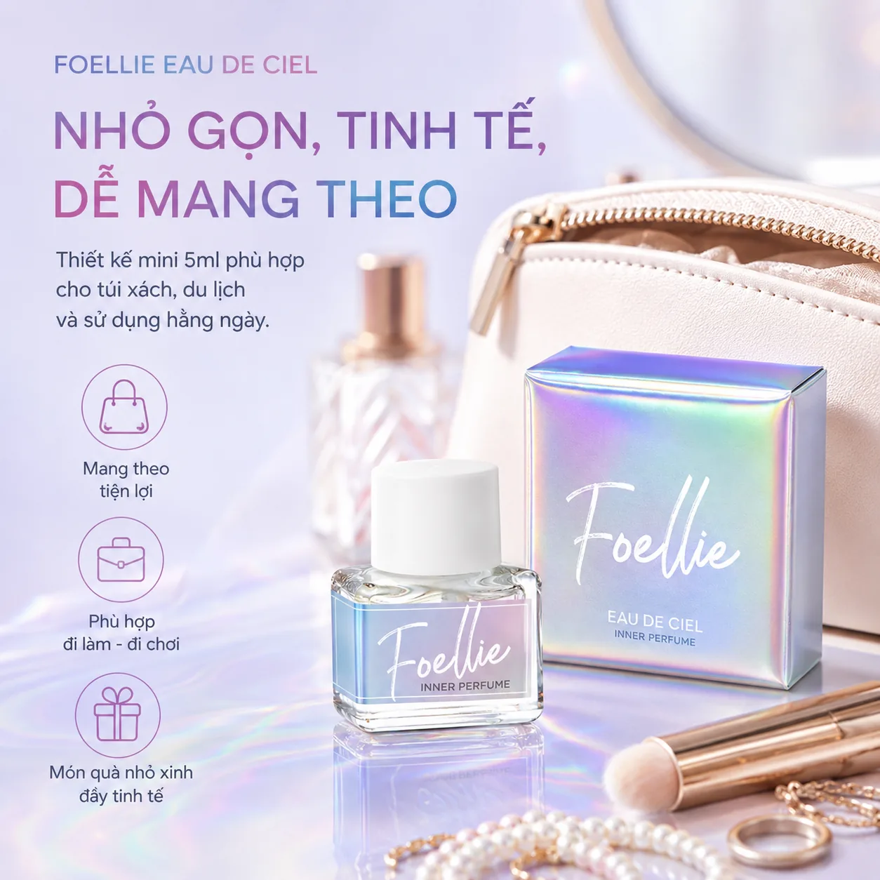 Nước hoa vùng kín Foellie Eau De Ciel 5ml 5