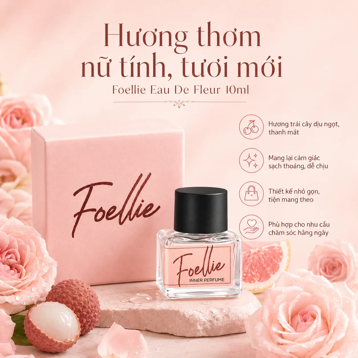 Nước hoa vùng kín Foellie Eau De Fleur 10ml 2
