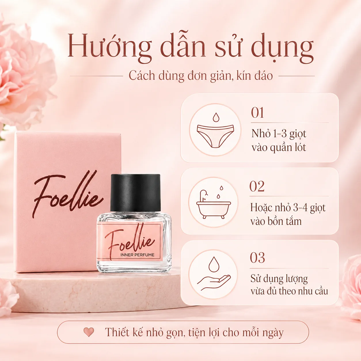 Nước hoa vùng kín Foellie Eau De Fleur 10ml 4