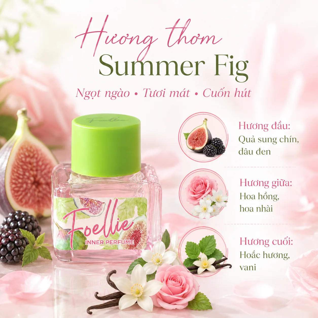 Nước hoa vùng kín Foellie Eau De Summer Fig 5ml 2