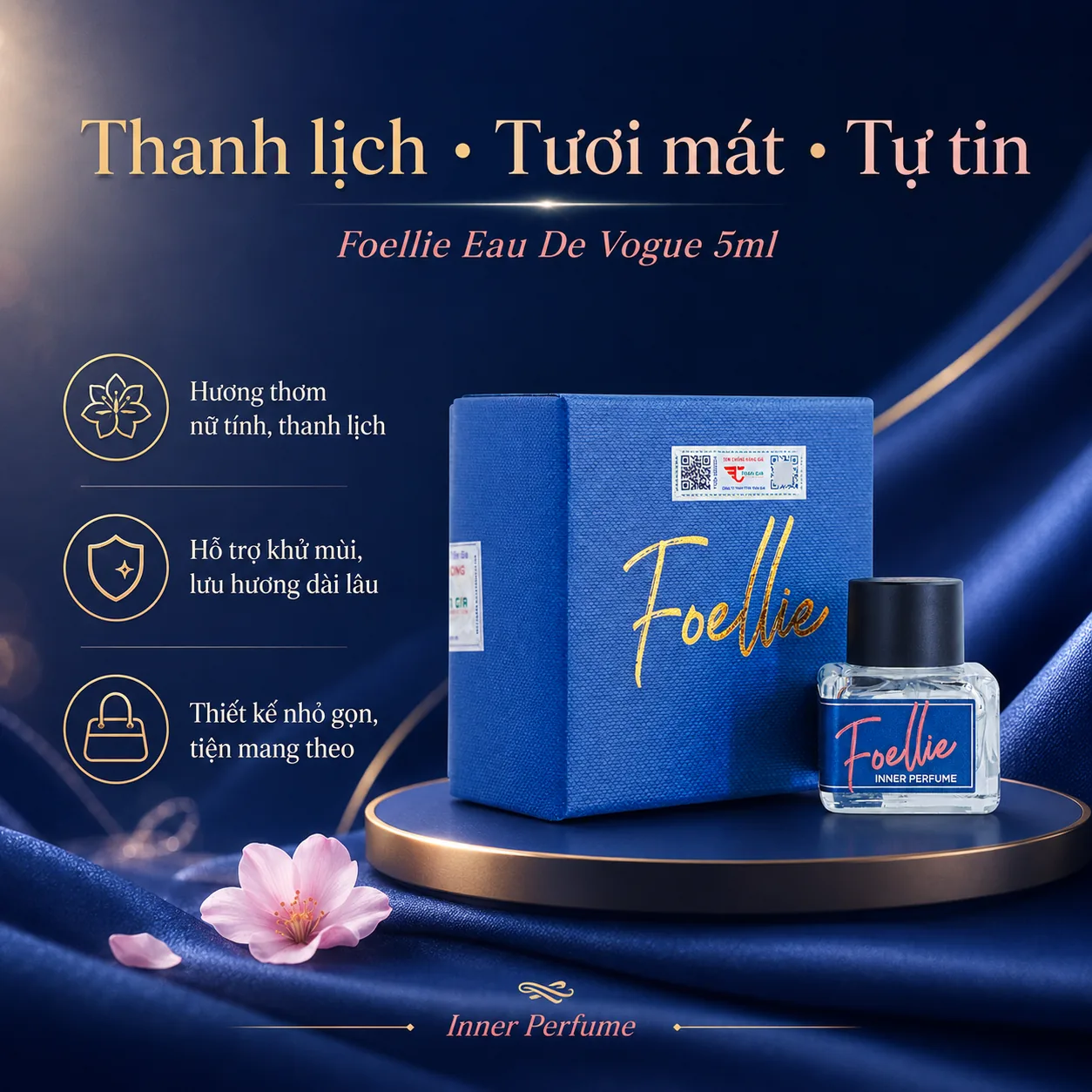 Nước hoa vùng kín Foellie Eau De Vogue 5ml 2