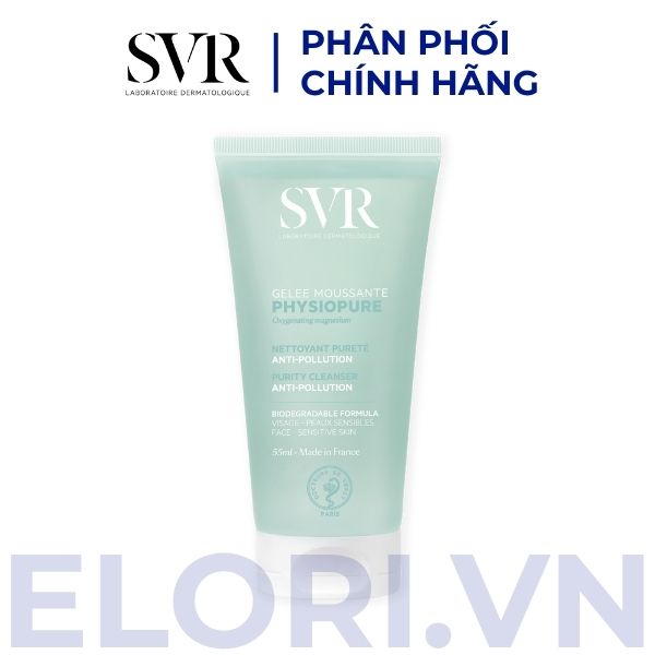 Sữa Rửa Mặt SVR Dạng Gel Dành Cho Da Thường & Nhạy Cảm 4 Gel Rửa Mặt Cho Da Nhạy Cảm SVR Physiopure Gelee Moussante 55ml