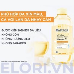 Nước Tẩy Trang Garnier Dành Cho Da Sạm & Xỉn Màu 3 Nước Tẩy Trang Garnier Vàng Dành Cho Da Sạm & Xỉn Màu