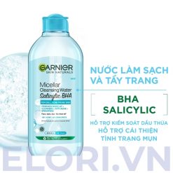 Nước Tẩy Trang Garnier Cho Da Dầu & Mụn 3 Nước Tẩy Trang Garnier Xanh Cho Da Dầu Và Mụn