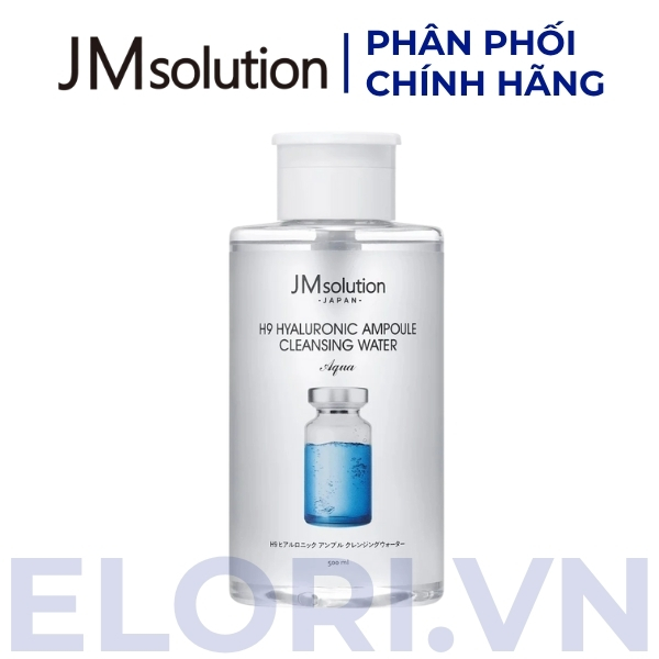 Nước Tẩy Trang JMsolution Cấp Ẩm Phù Hợp Mọi Loại Da 1 Nước Tẩy Trang JMsolution H9 Hyaluronic Ampoule Cleansing Water Aqua