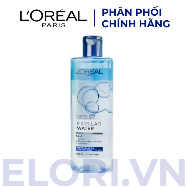 Nước Tẩy Trang L'Oréal Paris Sạch Sâu 1 Nước Tẩy Trang L'Oréal Paris Deep Cleasing Micellar Water 3-in-1 Làm Sạch Sâu Hiệu Quả
