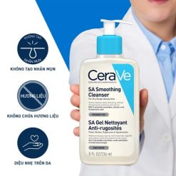 Sữa Rửa Mặt CeraVe Hỗ Trợ Tẩy Da Chết - SA Smoothing Cleanser 8 Sữa rửa mặt Cerave Renewing SA Cleanser hỗ trợ tẩy da chết