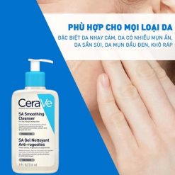 Sữa Rửa Mặt CeraVe Hỗ Trợ Tẩy Da Chết - SA Smoothing Cleanser 11 Sữa rửa mặt Cerave Renewing SA Cleanser hỗ trợ tẩy da chết
