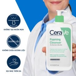 Sữa Rửa Mặt CeraVe Dành Cho Da Thường & Da Dầu - Foaming Cleanser 6 Sữa rửa mặt Cerave dành cho da thường & da dầu