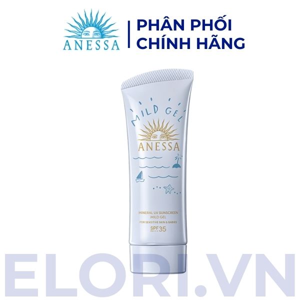 Gel Chống Nắng ANESSA Dịu Nhẹ Cho Da Nhạy Cảm & Trẻ Em - Mineral UV Sunscreen Mild Gel 1 Gel Chống Nắng ANESSA Dịu Nhẹ Cho Da Nhạy Cảm & Trẻ Em - Mineral UV Sunscreen Mild Gel