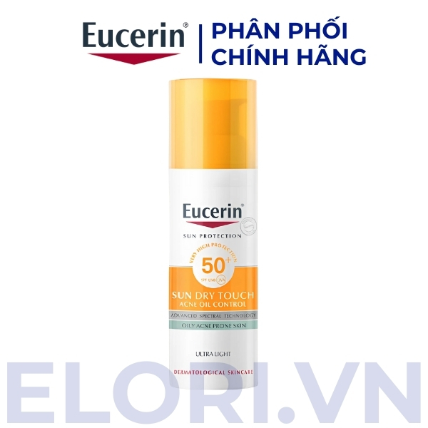 Kem Chống Nắng Eucerin Cho Da Dầu Mụn - Sun Dry Touch Acne Oil Control SPF 50+ 1 Kem Chống Nắng Eucerin Cho Da Dầu Mụn - Sun Dry Touch Acne Oil Control SPF 50+