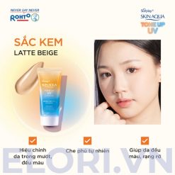Kem Chống Nắng Skin Aqua Cam – Tone Up UV Essence Latte Beige