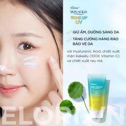Kem Chống Nắng Skin Aqua Xanh Bạc Hà - Tone Up UV Essence Mint Green