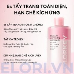 Nước Tẩy Trang COLORKEY Phù Hợp Mọi Loại Da - Micellar Cleansing Water In Oil All-In-1