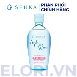 Nước Tẩy Trang Senka Micellar Dưỡng Sáng Cấp Ẩm 0% Cồn - All Clear Water Bright
