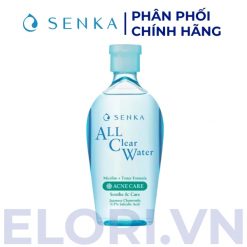 Nước Tẩy Trang Senka Micellar Giảm Mụn 0% Cồn - All Clear Water Acne Care