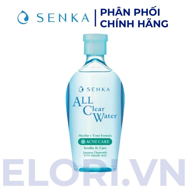 Nước Tẩy Trang Senka Micellar Giảm Mụn 0% Cồn - All Clear Water Acne Care 1 Nước Tẩy Trang Senka Micellar Giảm Mụn 0% Cồn - All Clear Water Acne Care