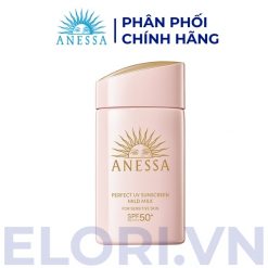 Sữa Chống Nắng ANESSA Dịu Nhẹ Cho Da Nhạy Cảm & Trẻ Em - Perfect UV Sunscreen Mild Milk NA