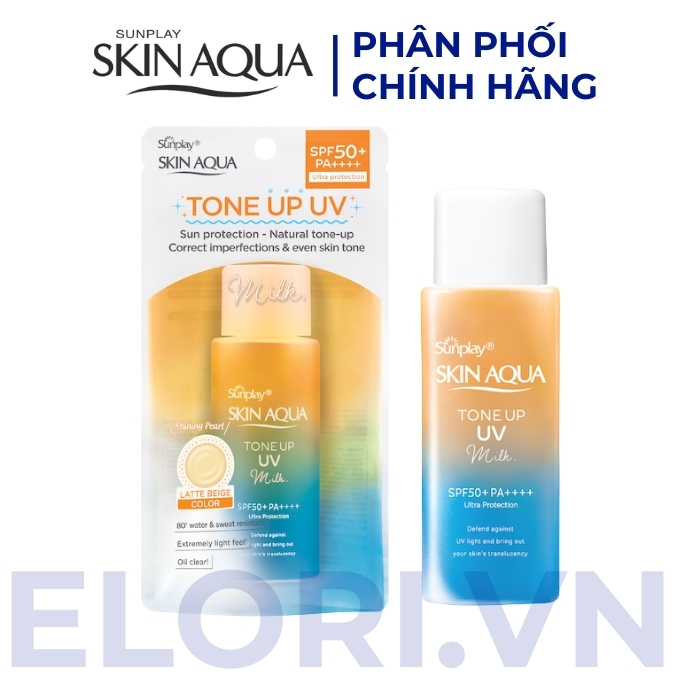 Sữa Chống Nắng Skin Aqua Cam – Tone Up UV Milk Latte Beige 1 Sữa Chống Nắng Skin Aqua Cam – Tone Up UV Milk Latte Beige