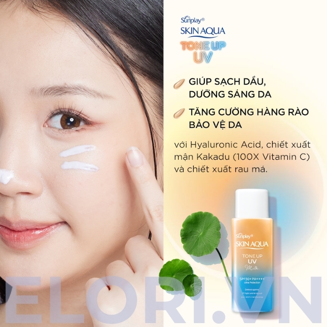 Sữa Chống Nắng Skin Aqua Cam – Tone Up UV Milk Latte Beige 4 Sữa Chống Nắng Skin Aqua Cam – Tone Up UV Milk Latte Beige