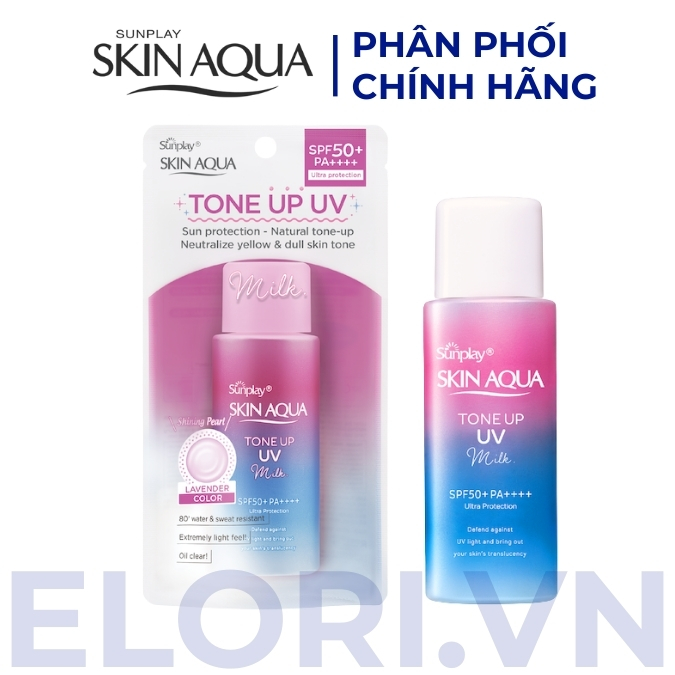 Sữa Chống Nắng Skin Aqua Tím – Tone Up UV Milk Lavender 1 Sữa Chống Nắng Skin Aqua Tím – Tone Up UV Milk Lavender