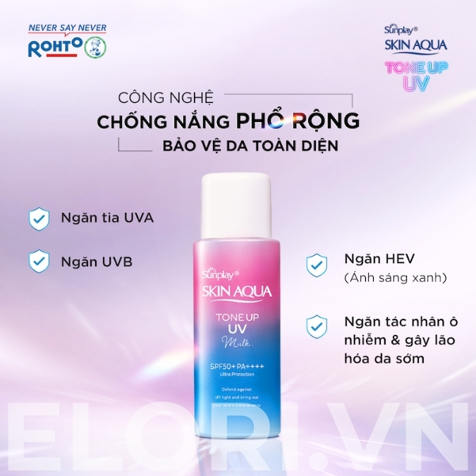 Sữa Chống Nắng Skin Aqua Tím – Tone Up UV Milk Lavender 3 Sữa Chống Nắng Skin Aqua Tím – Tone Up UV Milk Lavender