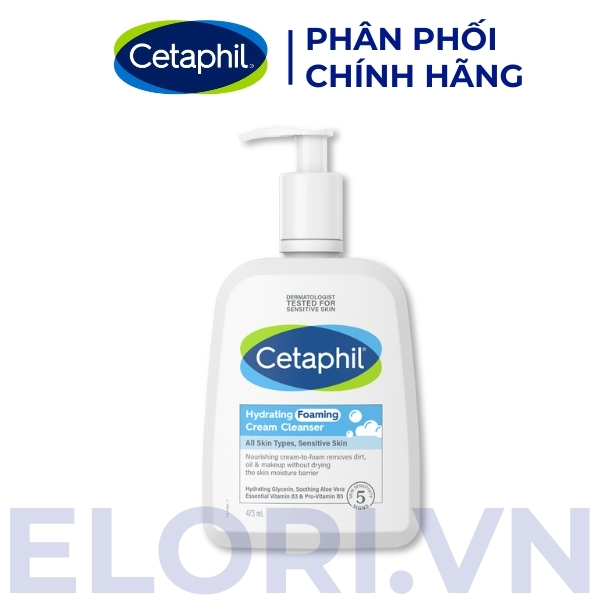 Sữa Rửa Mặt Cetaphil Dạng Kem Tạo Bọt Dưỡng Ẩm - Hydrating Foaming Cream Cleanser 1 Sữa Rửa Mặt Cetaphil Tạo Bọt Mịn Dịu Lành Cho Da Nhạy Cảm - Hydrating Foaming Cream Cleanser