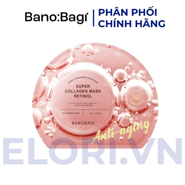 Mặt Nạ Banobagi Collagen Chống Lão Hóa - Super Collagen Mask Retinol 1 Mặt Nạ Banobagi Collagen Chống Lão Hóa - Super Collagen Mask Retinol