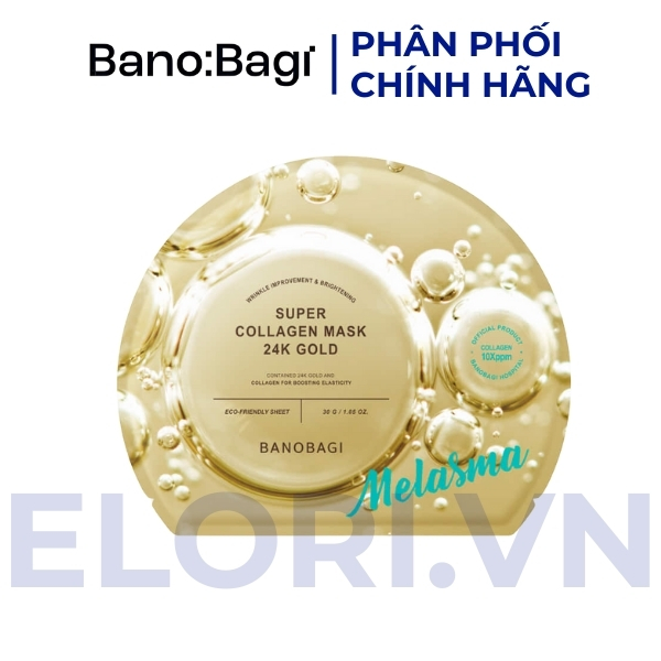Mặt Nạ Banobagi Collagen Vàng 24K - Super Collagen Mask 24K Gold 1 Mặt Nạ Banobagi Collagen Vàng 24K - Super Collagen Mask 24K Gold