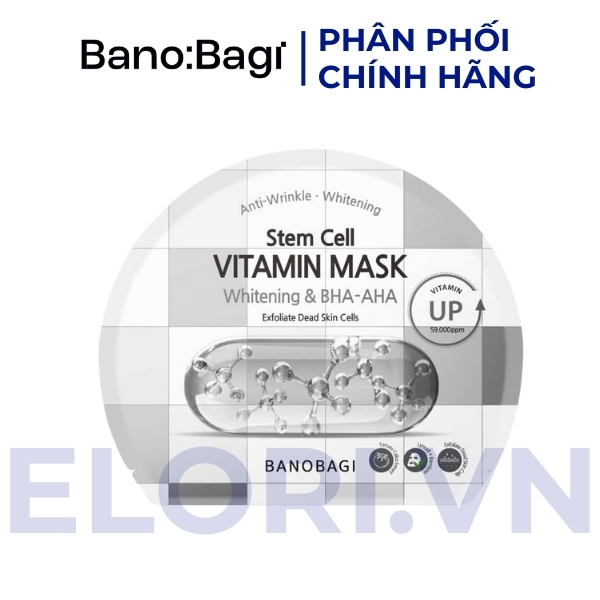 Mặt Nạ Banobagi Dưỡng Trắng Và Tẩy Tế Bào Chết - Stem Cell Vitamin Mask Whitening & BHA-AHA 1 Mặt Nạ Banobagi Dưỡng Trắng Và Tẩy Tế Bào Chết - Stem Cell Vitamin Mask Whitening & BHA-AHA