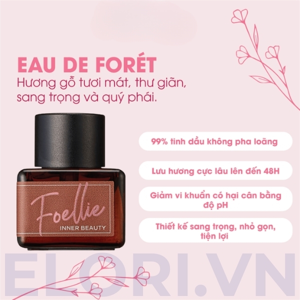 Nước Hoa Vùng Kín Foellie Mùi Hương Rừng Tươi Mát - Foret 4 Nước Hoa Vùng Kín