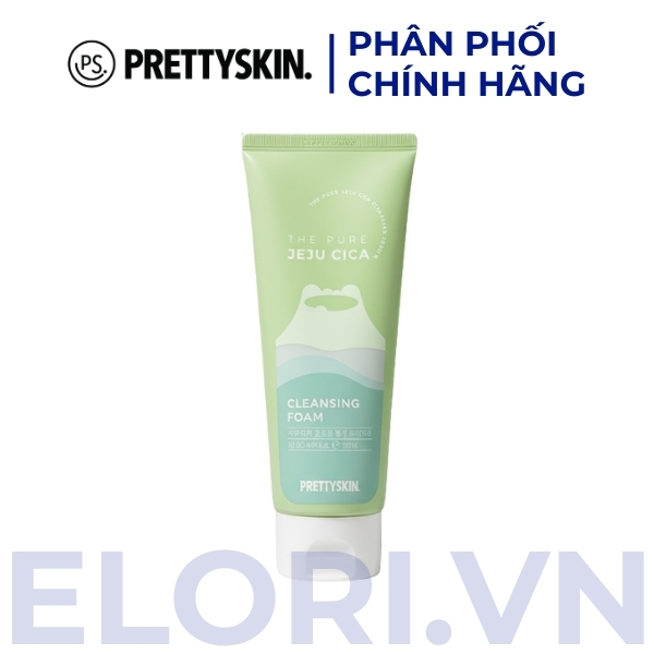 Sữa Rửa Mặt Prettyskin Chiết Xuất Rau Má Cica - The Pure Jeju Cica Cleansing Foam 1 Sữa Rửa Mặt Prettyskin Chiết Xuất Rau Má Cica - The Pure Jeju Cica Cleansing Foam
